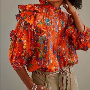 Anthropologie Let Me Be blouse size small